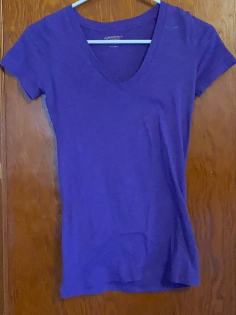 Purple v neck top